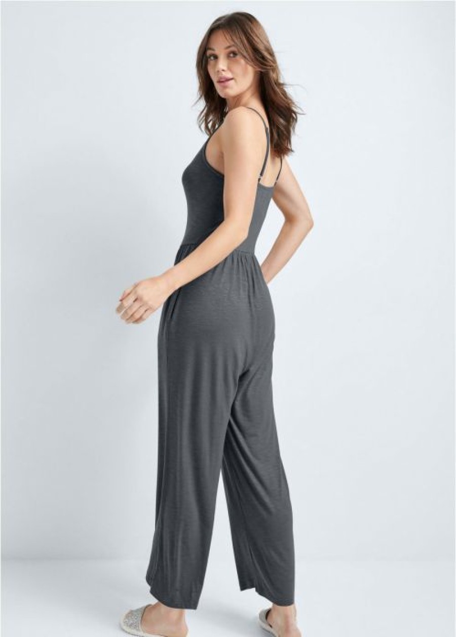 * | Excellent Venus Casual Jumpsuit Grey | Womens Jumpsuits & Rompers