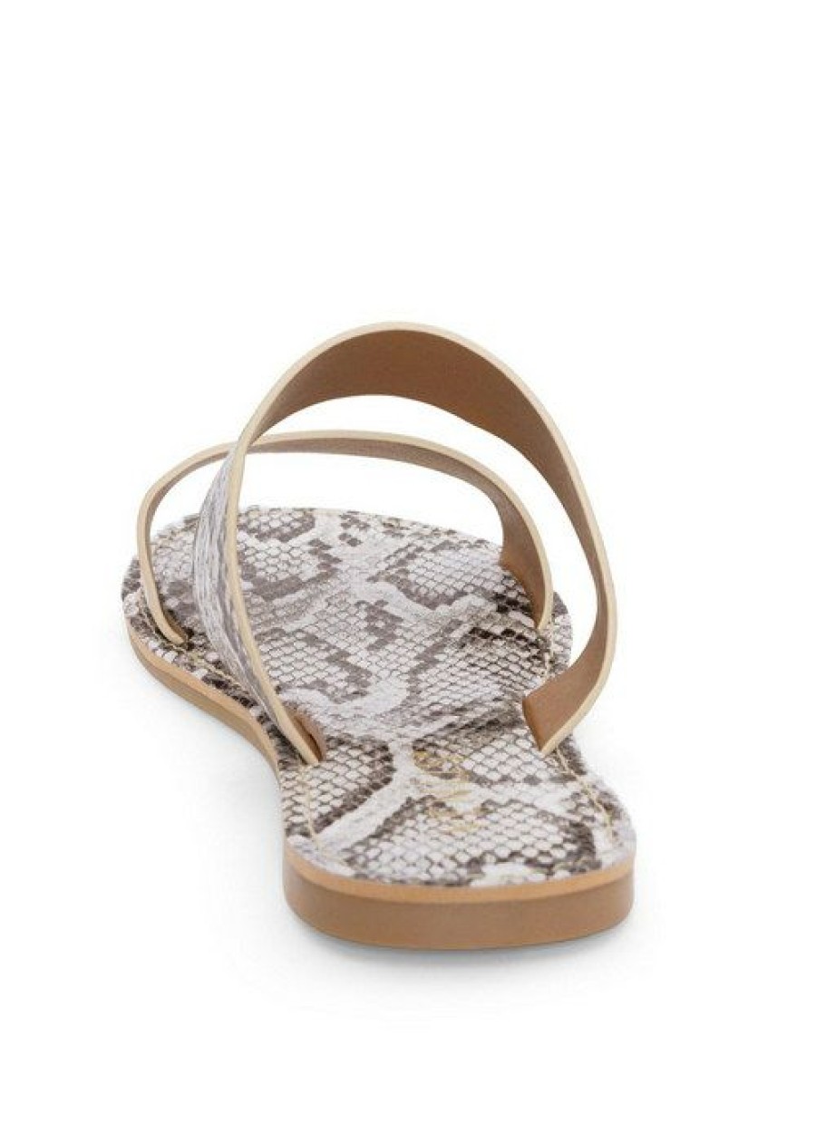 * | Excellent Venus Double Strap Printed Sandal Off White | Womens Sandals & Wedges