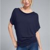 * | Large Choice Venus Basic Flounce Top Navy | Womens Tops