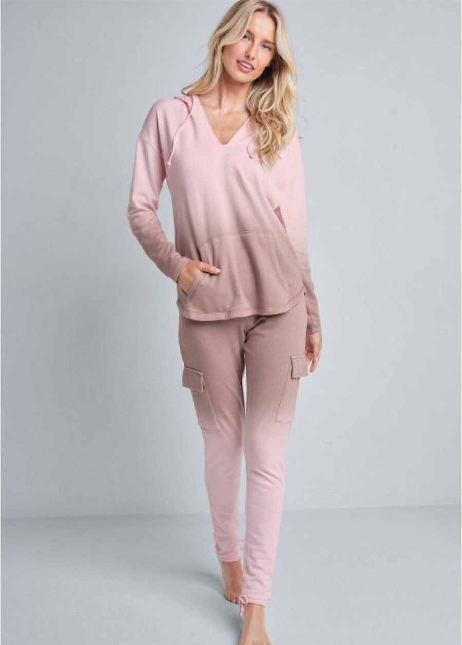 * | Cut Price Venus Ombre Lounge Pant Set Pink Multi | Womens Loungewear