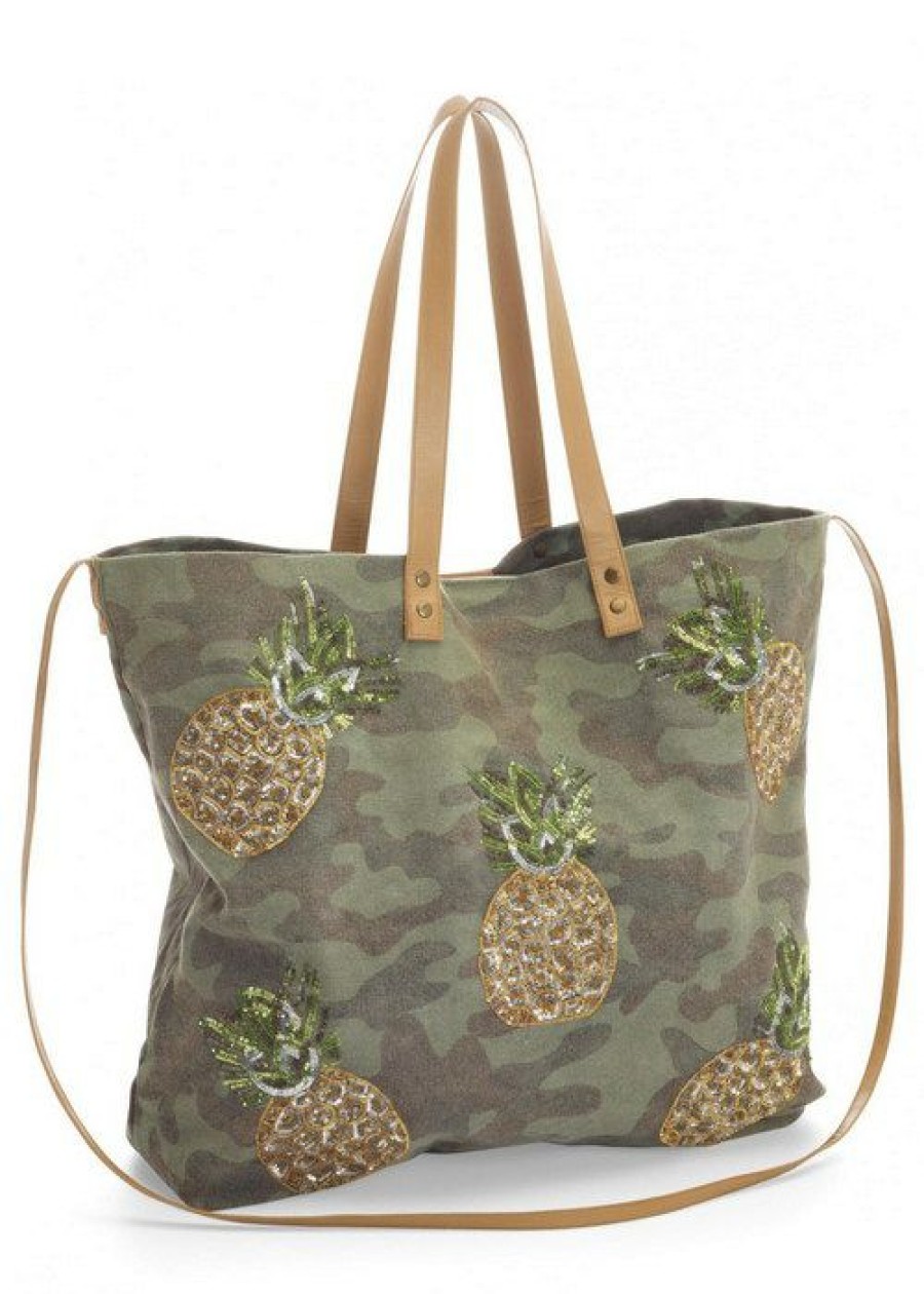 * | Cheap Online Venus Camo Tote Bag Green Multi | Womens Handbags