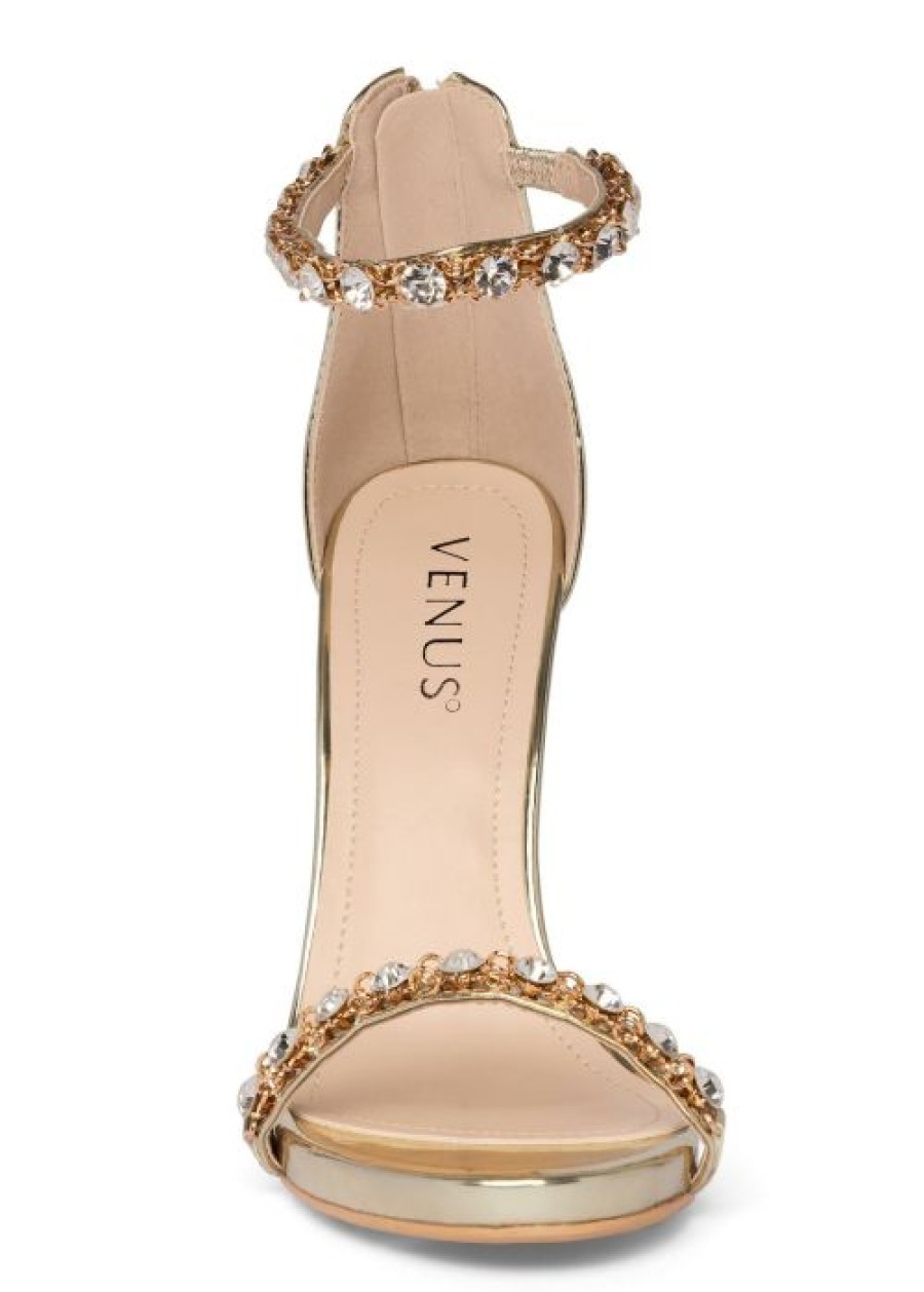 * | Popular Venus Embellished Heels Gold | Womens Heels